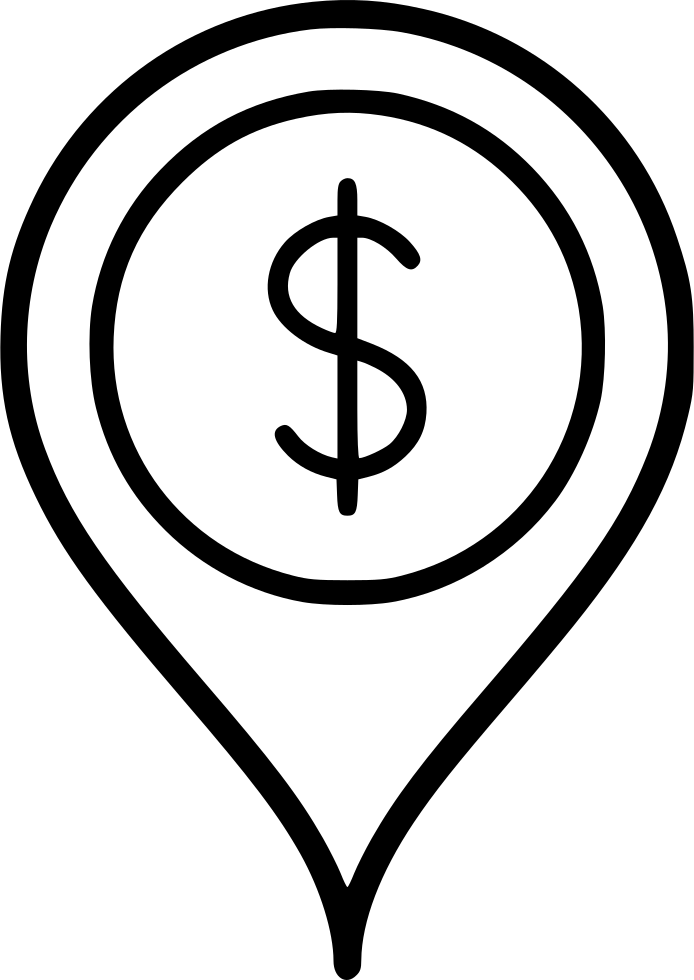 Location Pin Dollar Map Pointer Location - Emblem, HD Png Download PNG image with a transparent background, free high-resolution download