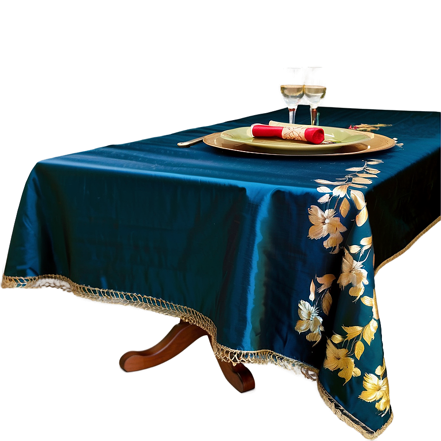 Fine Silk Tablecloth PNG 06242024 PNG with transparent background