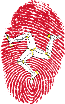 Fingerprint Running Man Illustration