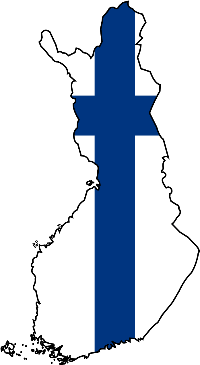 Finland Flag Map Large Map - Finland Flag Map Png, Transparent Png PNG with transparent background