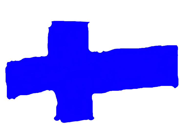 Finland Flag Simple Artistic Representation