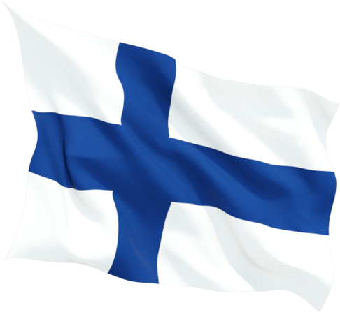 Finland National Flag Waving