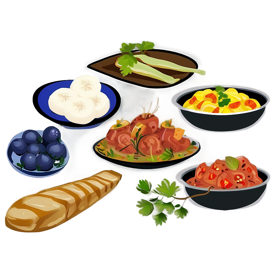 Finnish Cuisine Dishes PNG 06232024 PNG with transparent background