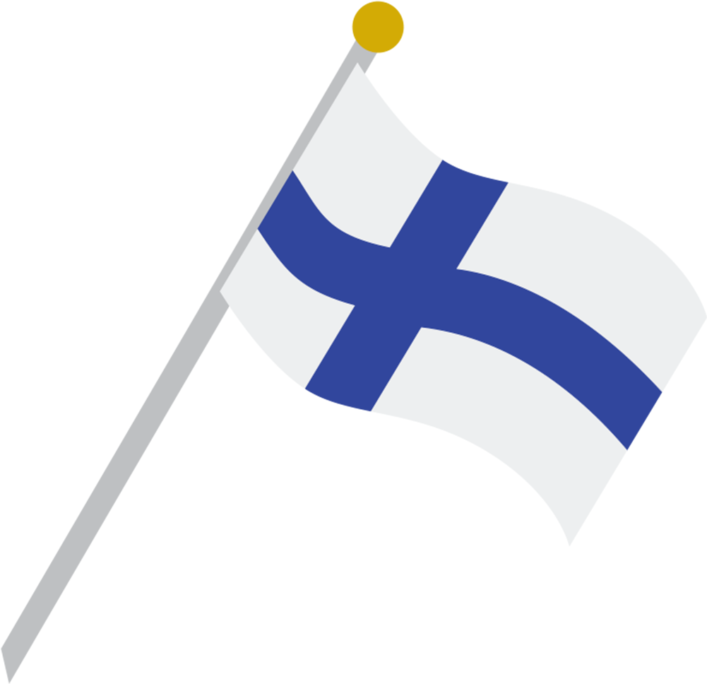 Finnish Flag Waving