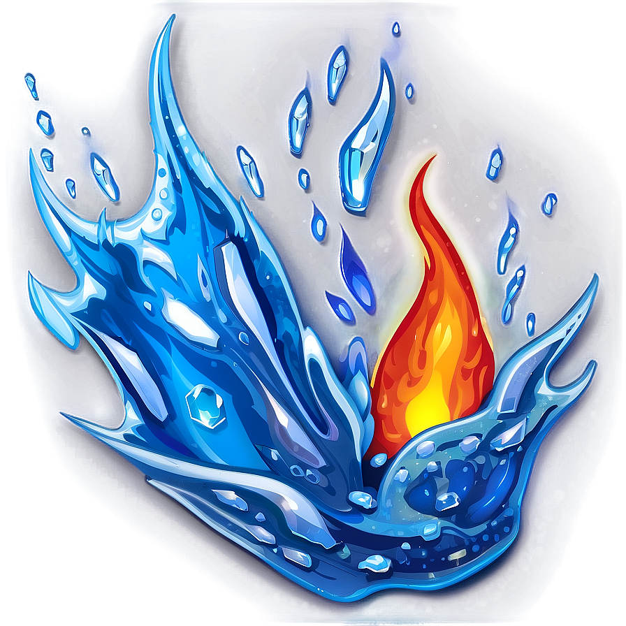 Fire And Ice Graphic Png Hdf79