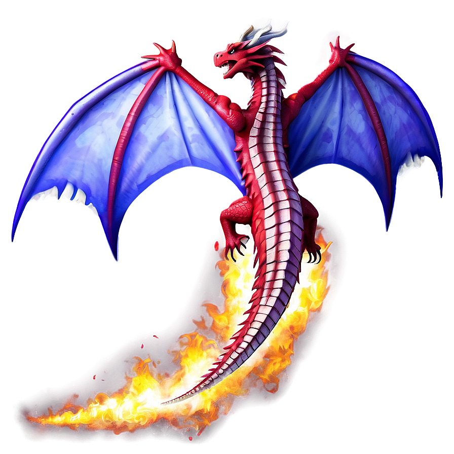 Fire-Breathing Dragon PNG 05032024 PNG with transparent background