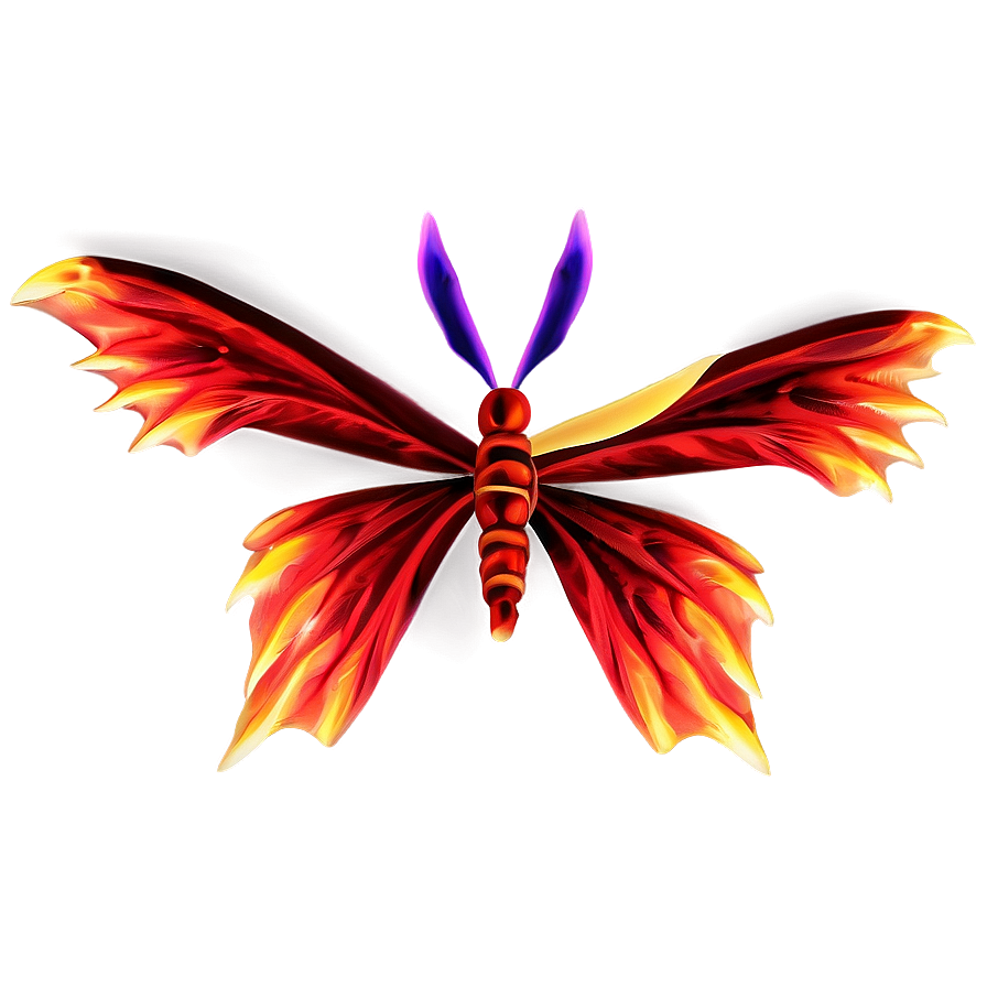 Fire Butterfly Flames Png 04292024