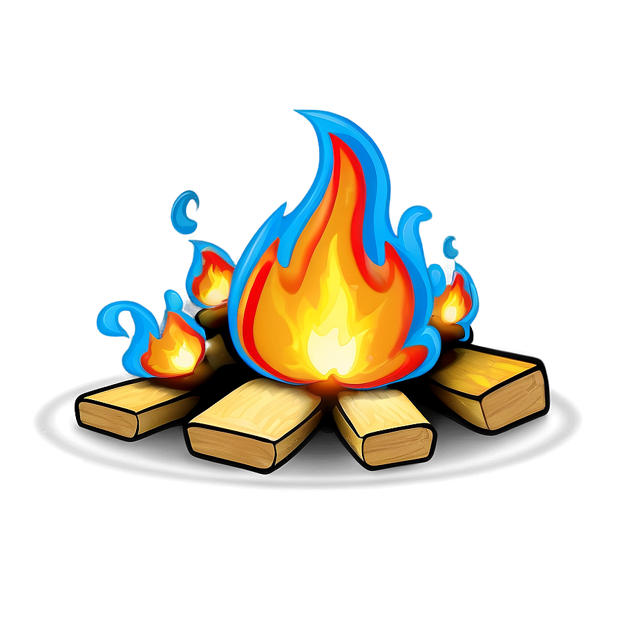 Fire Cartoon Illustration Png 06262024