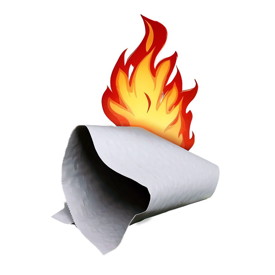 Fire Consuming Paper Png 54