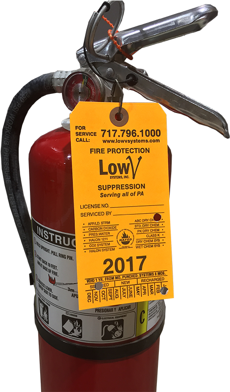 Fire Extinguisher Inspection Tag2017