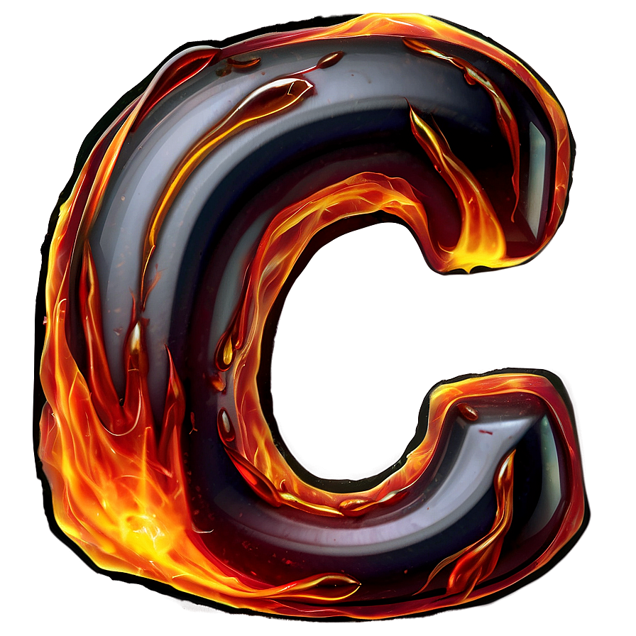 Fire Letter C Png Opp36