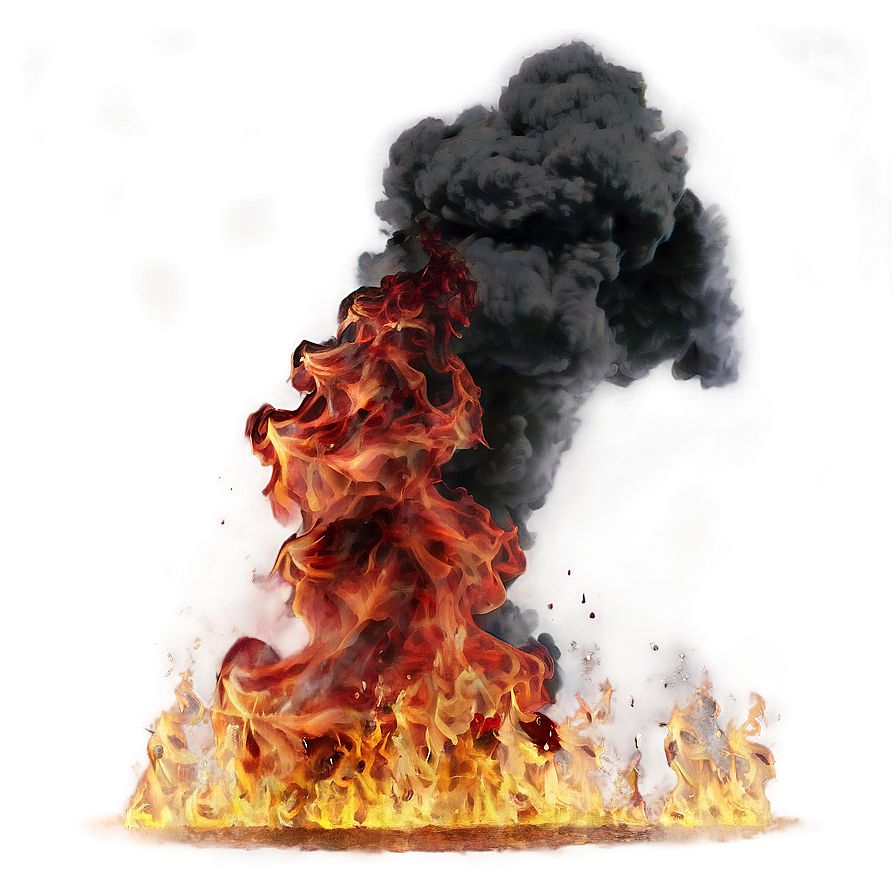 Fire Smoke Cascade Png 05252024