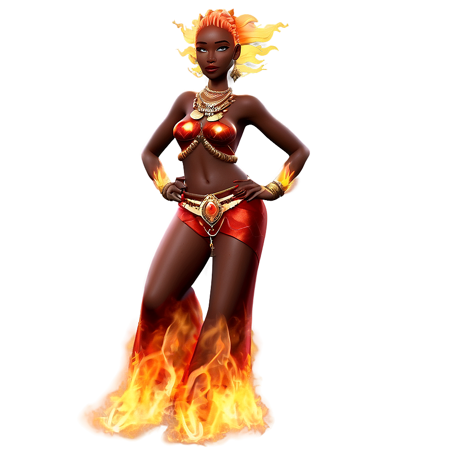 Fire Spirit Goddess Png 06252024