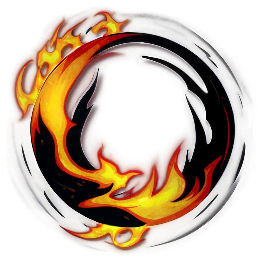 Firestorm Circle Design Png 15