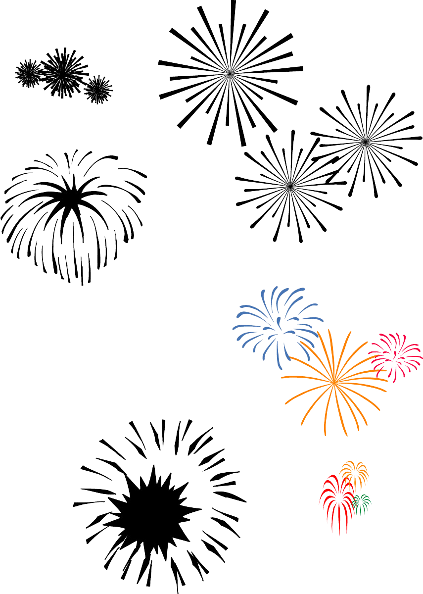Vector Fireworks Png Download - Fireworks, Transparent Png PNG with transparent background