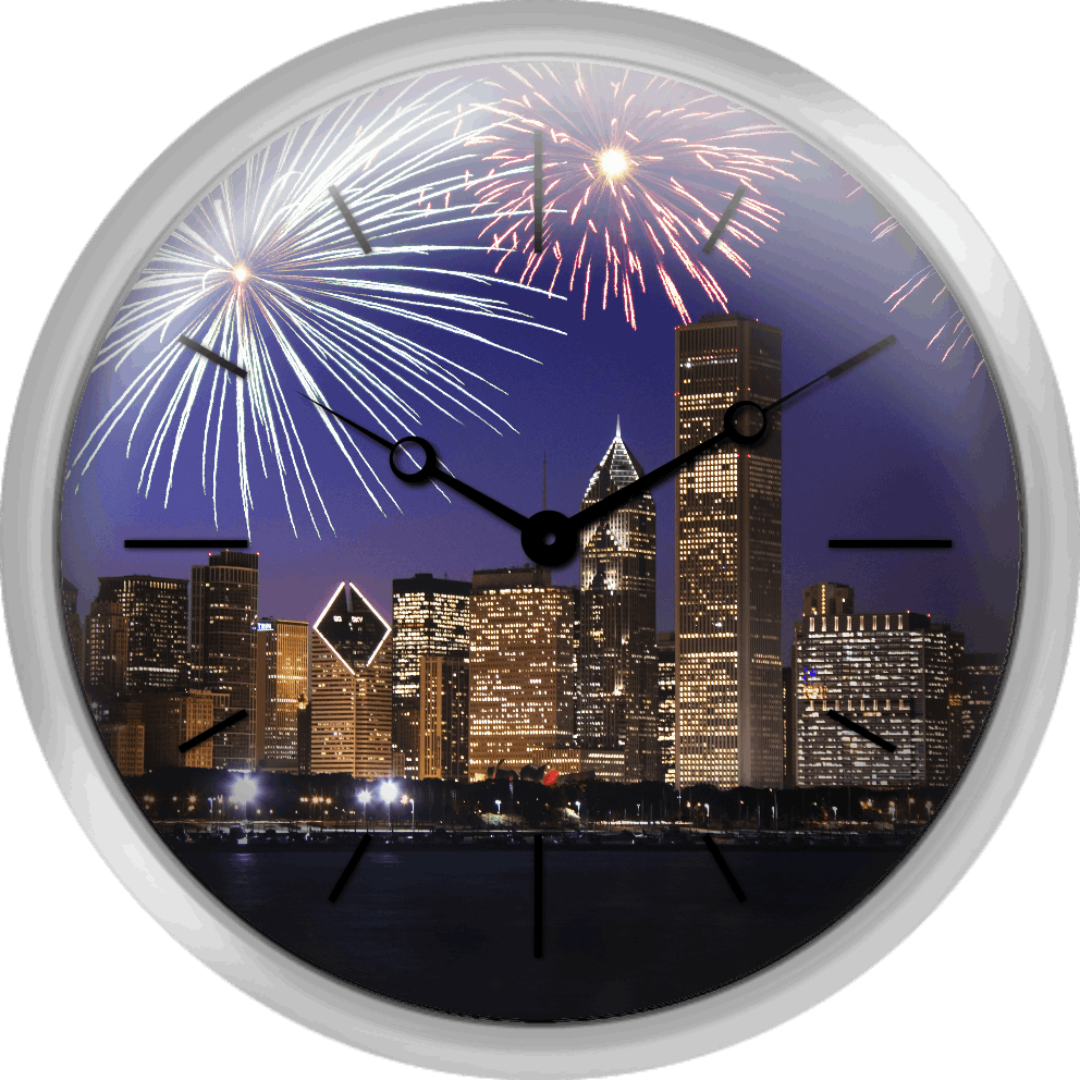 Fireworks Over Chicago Skyline, HD Png Download PNG with transparent background