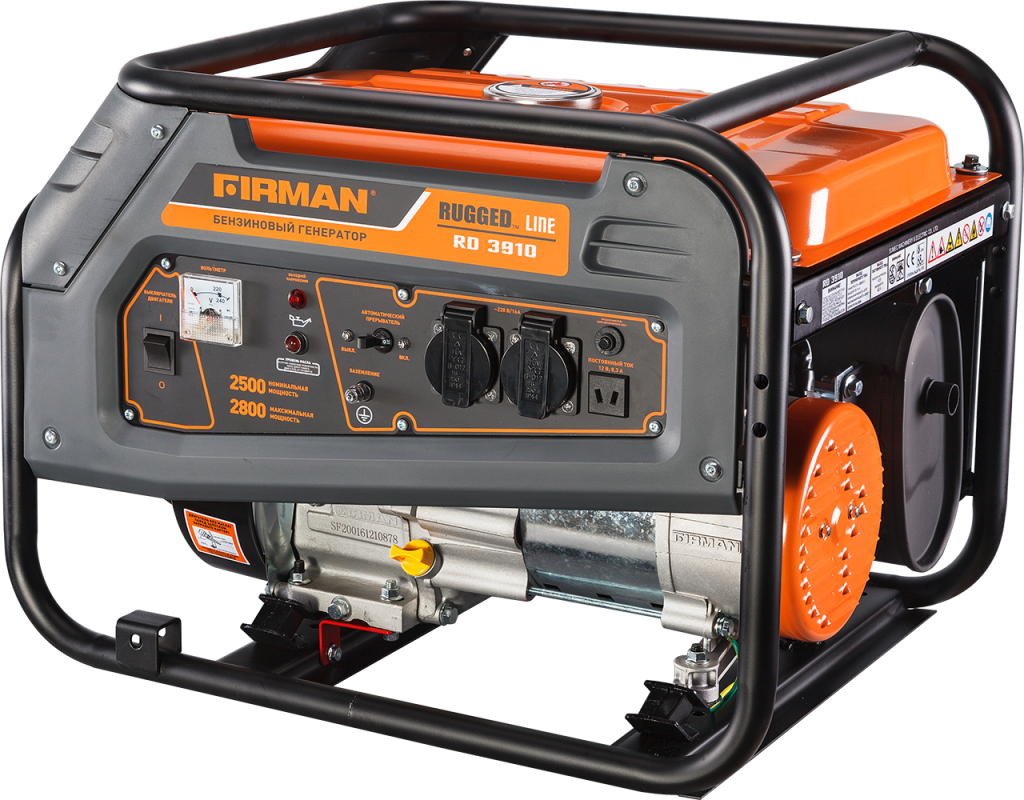 Firman R D3910 Portable Generator PNG with transparent background