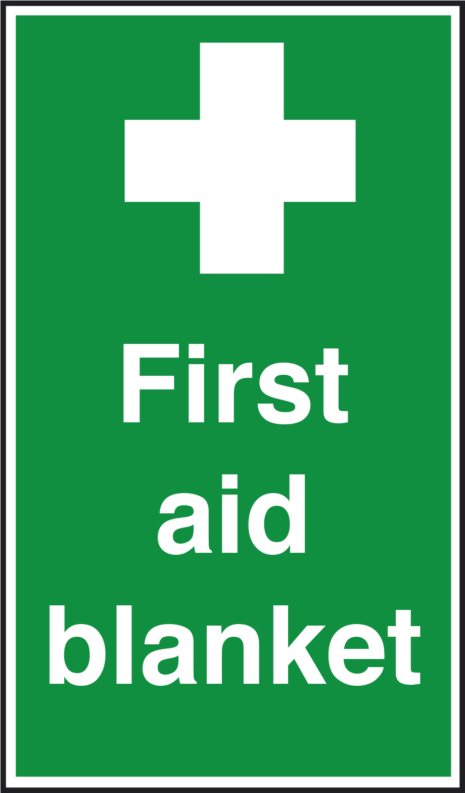 First Aid Blanket Sign