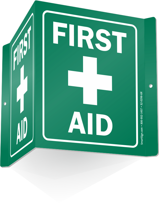 First Aid Sign3 D View