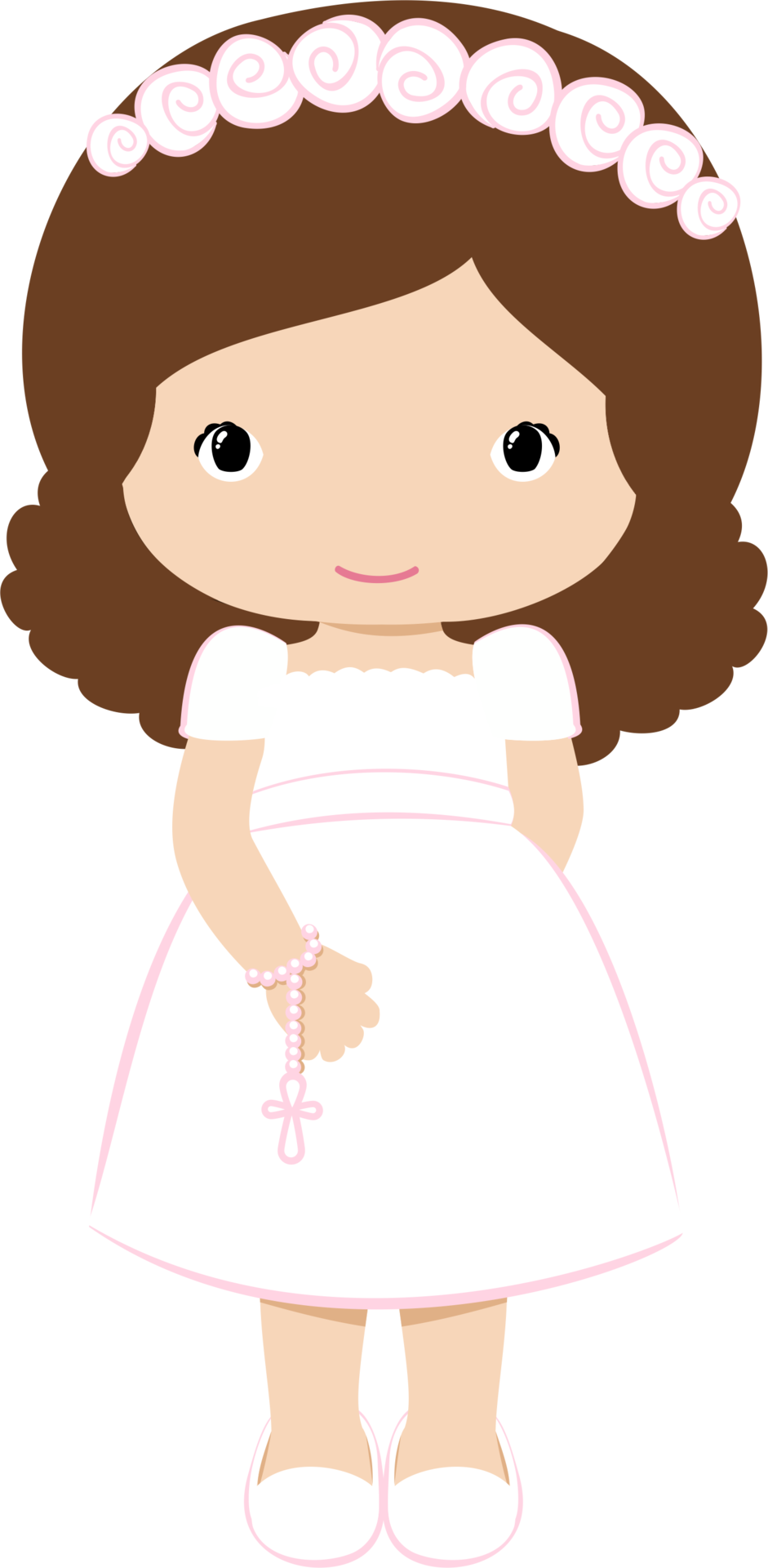 First Communion Girl Cartoon