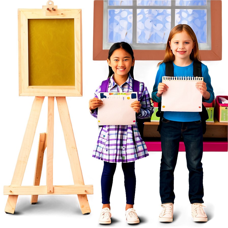 First Day School Art Class PNG 5 PNG image with a transparent background, free high-resolution download