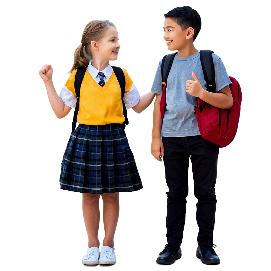 First Day School Friends PNG 06242024 PNG image with a transparent background, free high-resolution download