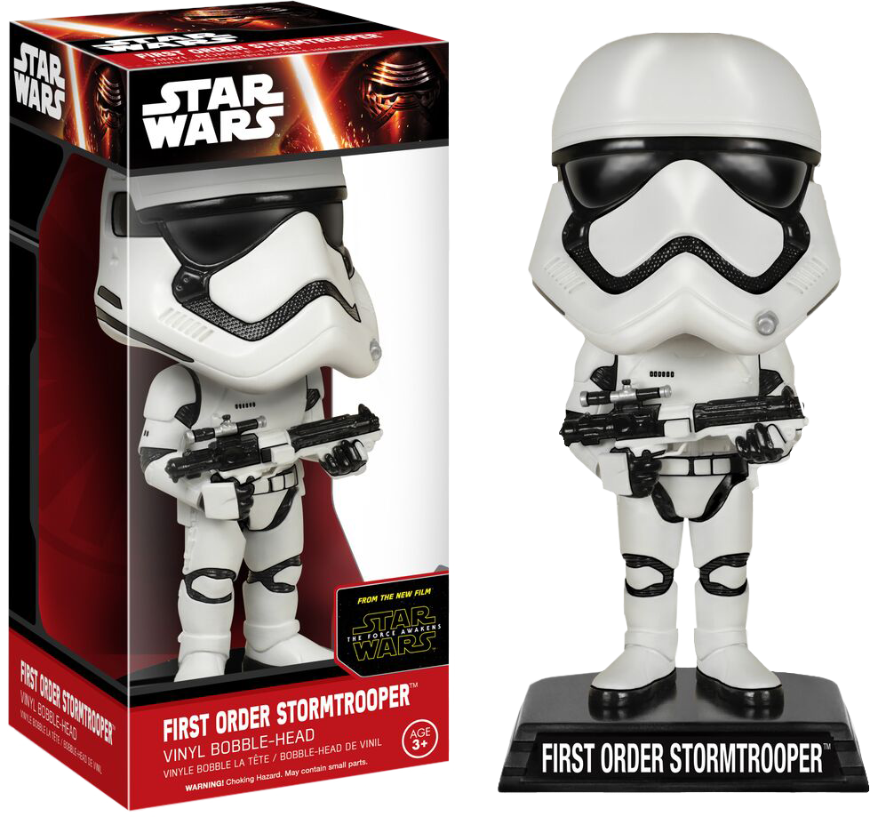 First Order Stormtrooper Wacky Wobber Bobble Head - Star Wars Vinyl Bobble Head First Order Stormtrooper, HD Png Download PNG with transparent background