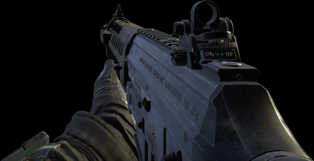 First Person P U B G Gun Aiming PNG with transparent background