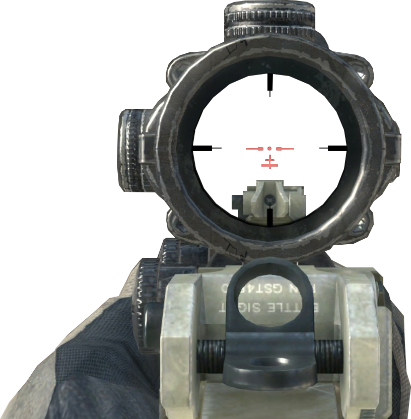 First Person Shooter Scope View