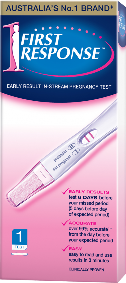 First Response In Stream Pregnancy 1 Test - First Response Pregnancy Test Nz, HD Png Download PNG with transparent background