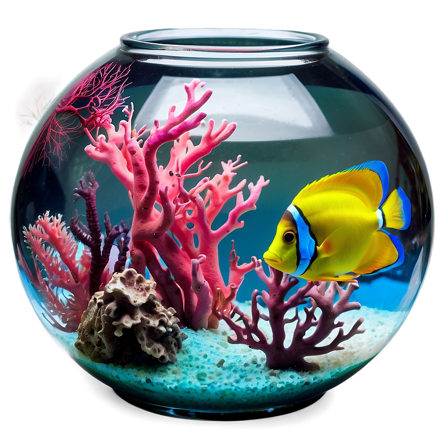 Fishbowl With Coral Png Whd