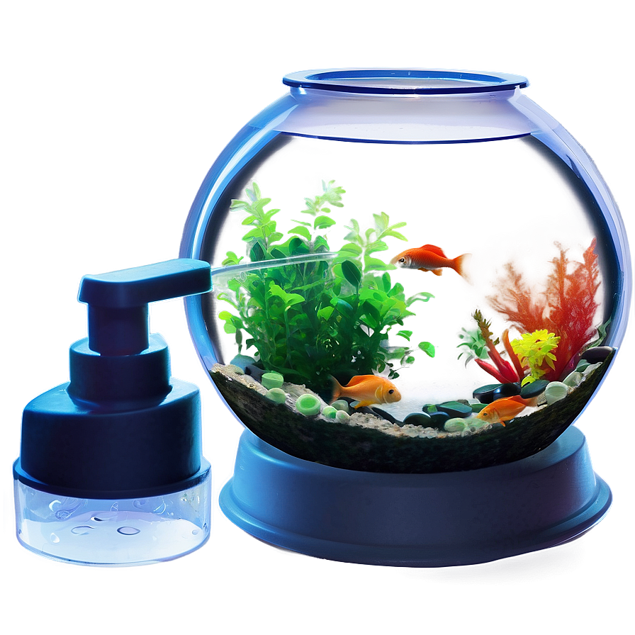 Fishbowl With Water Change Equipment Png 06212024