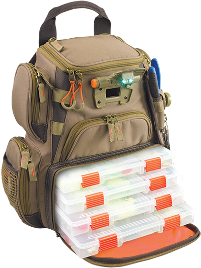 Fishing Tackle Backpackwith Storage Boxes