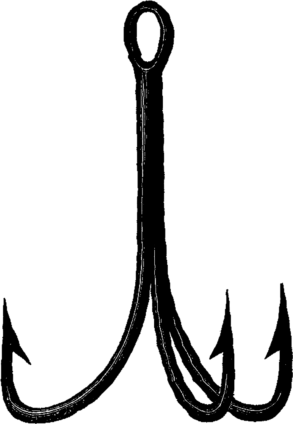 Fishing Png Crazywidow Info - 3 Hook Fish Hook, Transparent Png PNG with transparent background