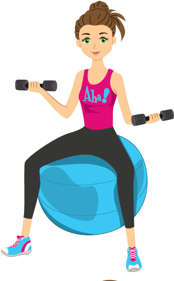 Fitness Cartoon Png Image Download - Exercising Cartoon Images Png PNG with transparent background