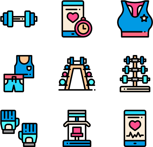 Fitness Icons Set