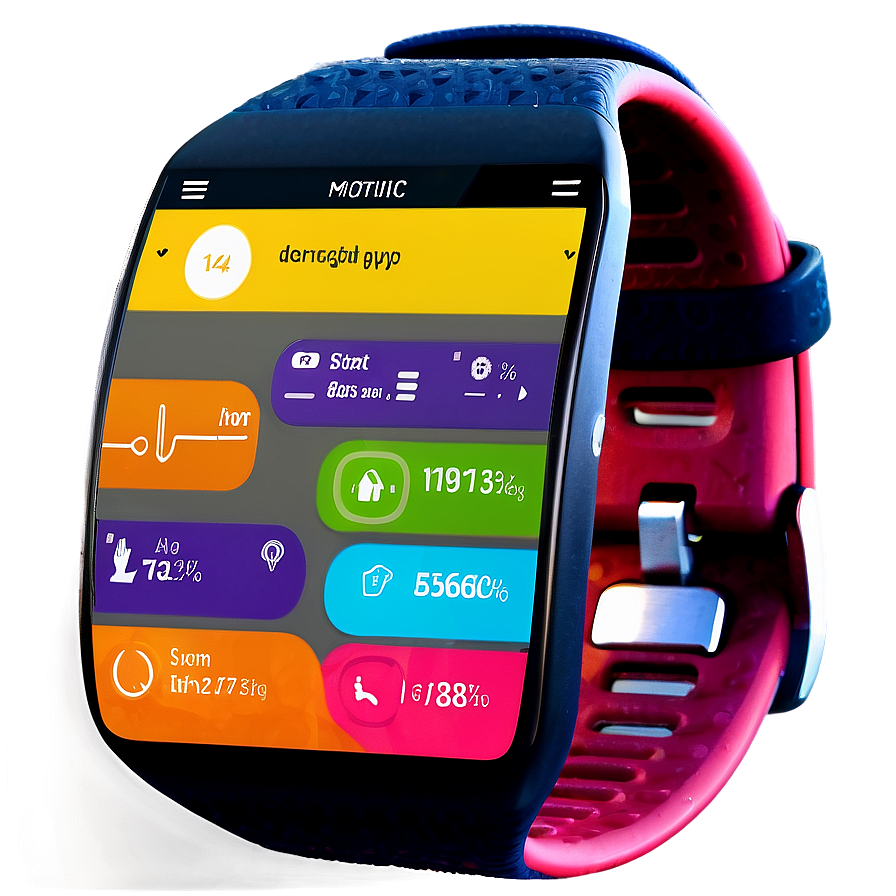 Fitness Tracker App Screen Png 06242024