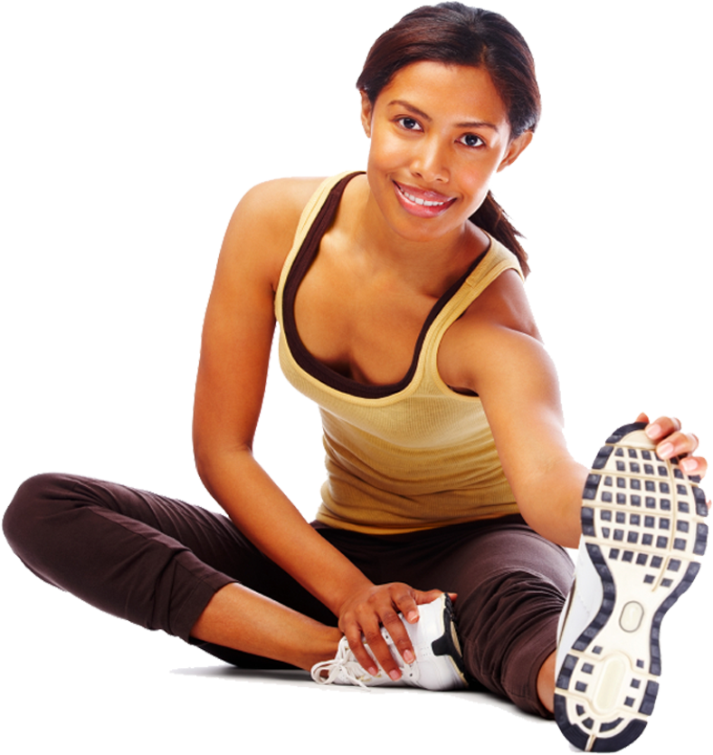 Fitness Png - Black Women Fitness Png, Transparent Png PNG with transparent background