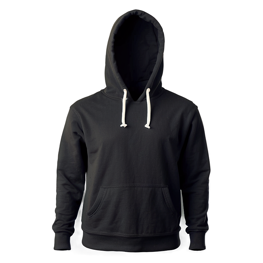 Fitted Black Hoodie Png Sro52