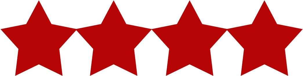4 Stars Png - 4 Red Stars Png, Transparent Png PNG with transparent background