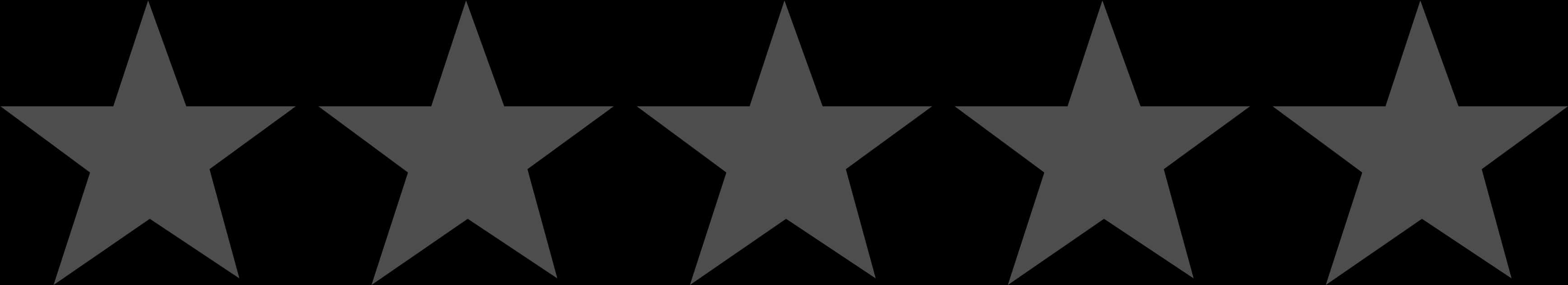 Five Star Rating Blackand Gray