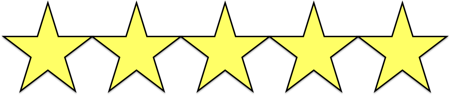 Five Star Rating Graphic