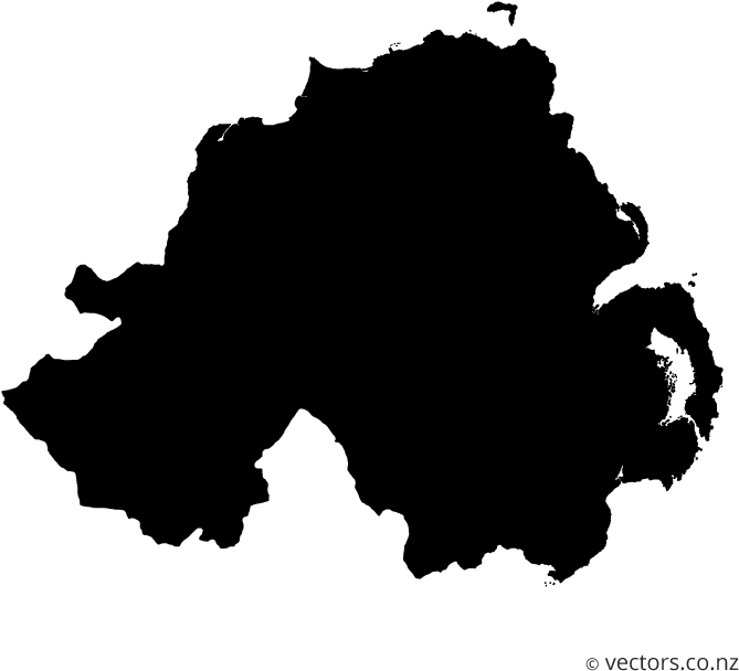 Flag Of Northern Ireland Vector Map - 2019 Council Elections Northern Ireland, HD Png Download PNG with transparent background