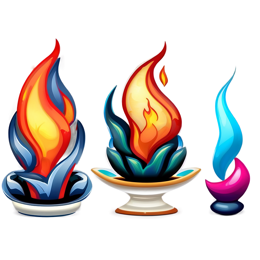 Flame Icon Set Png Xle