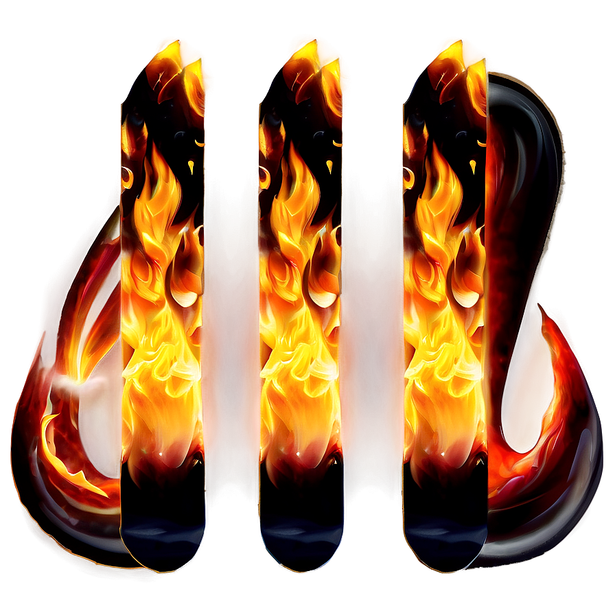 Flame Letter Png 39