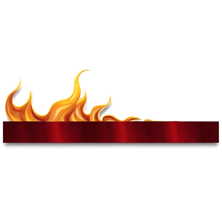 Flame Ribbon Border Png 51