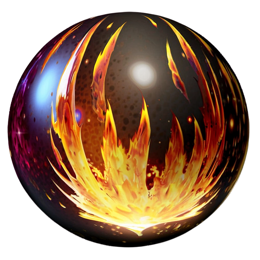 Flame Sphere Png 05042024