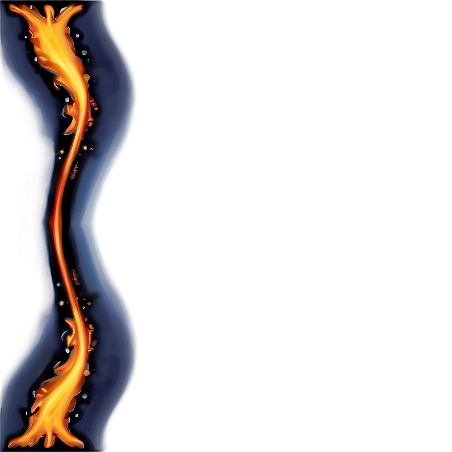 Flame Wave Border Png 06262024