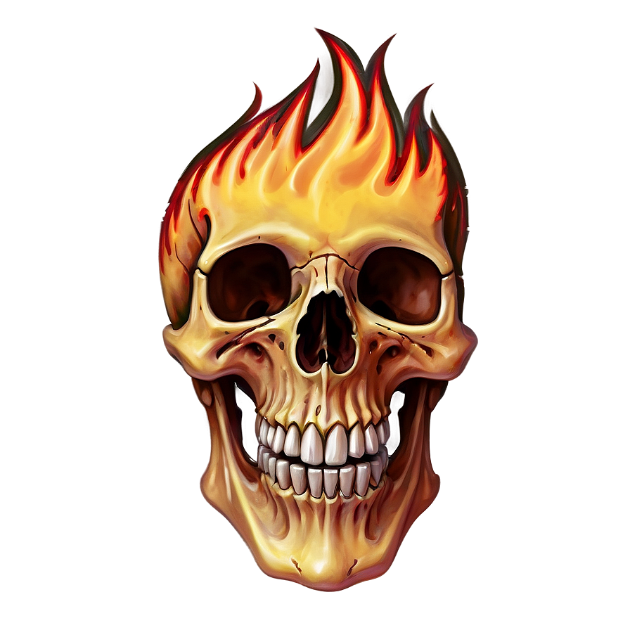 Flame Wrapped Skull Png Fmb