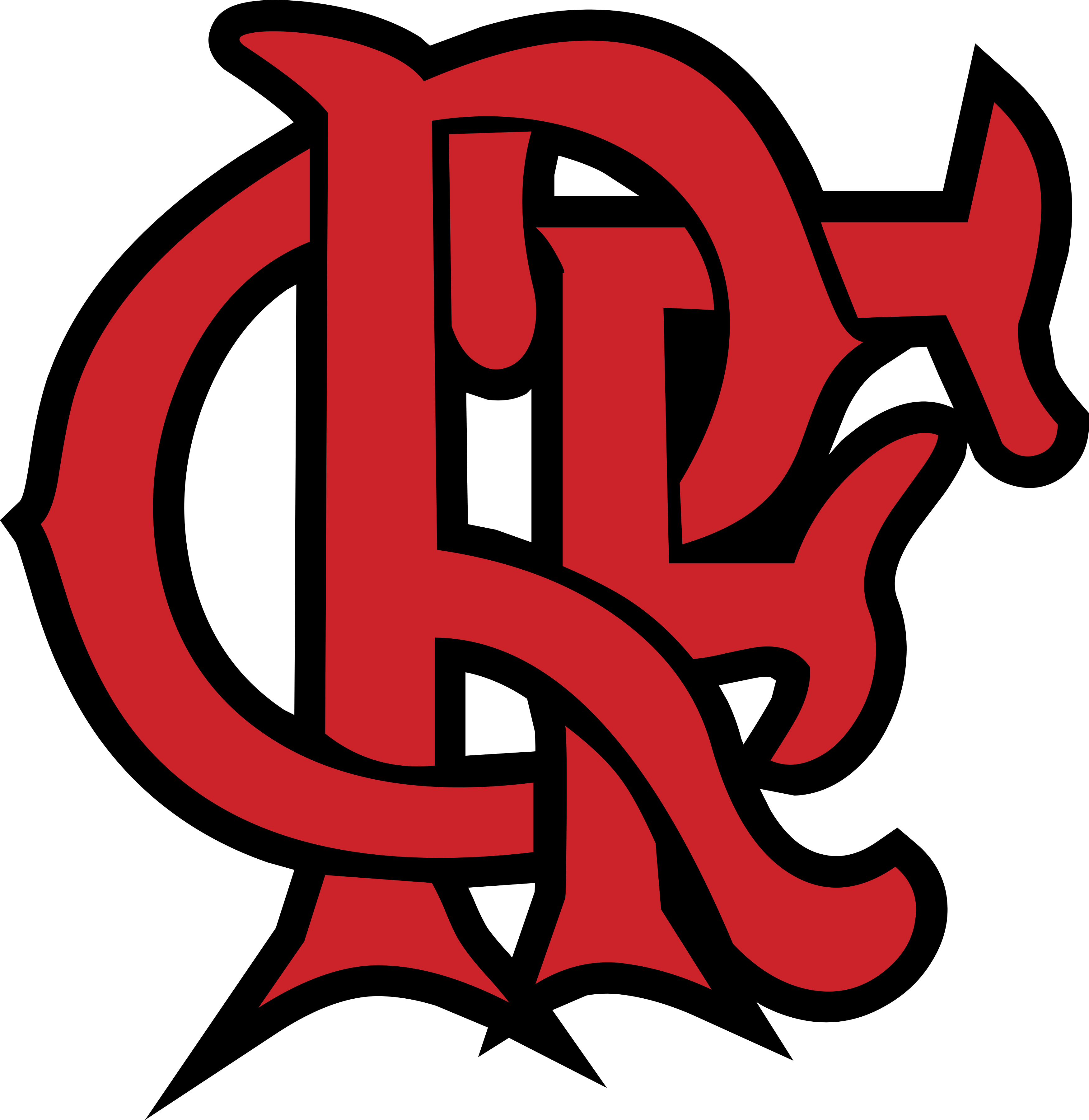 Flamengo Logo Redand Black